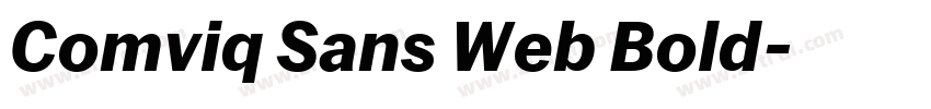 Comviq Sans Web Bold字体转换 Comviq Sans Web Bold字体转换